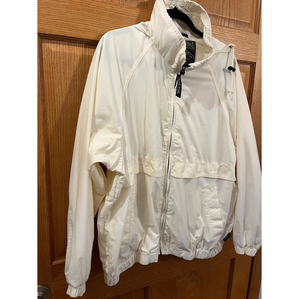 Vintage Pacific Trail DadCore Sportswear FullZip Windbreaker Jacket Ivory SizeXL - Picture 2 of 8